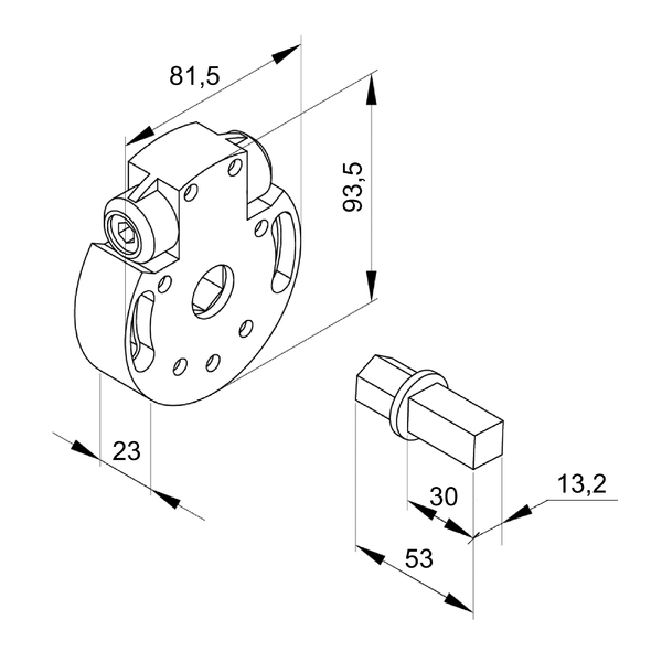Gear mechanism ACEC (with pivot)